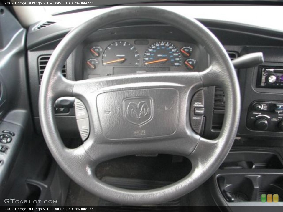 Dark Slate Gray Interior Steering Wheel for the 2002 Dodge Durango SLT #54449261