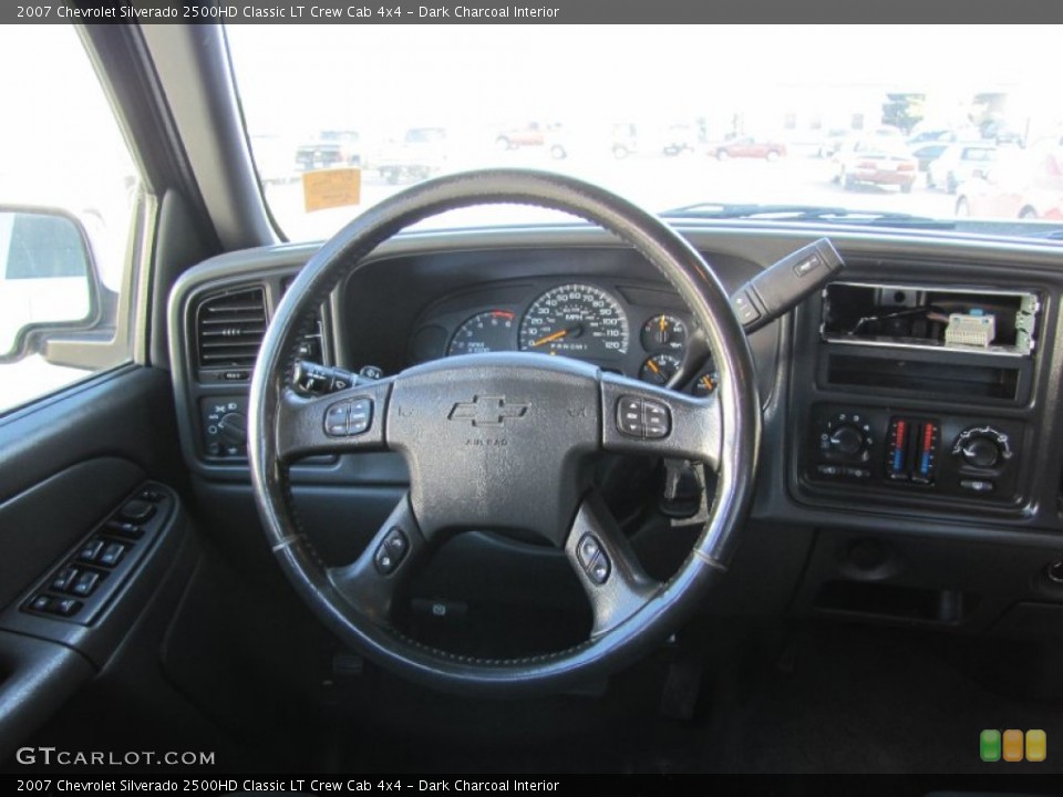 Dark Charcoal Interior Dashboard for the 2007 Chevrolet Silverado 2500HD Classic LT Crew Cab 4x4 #54449301