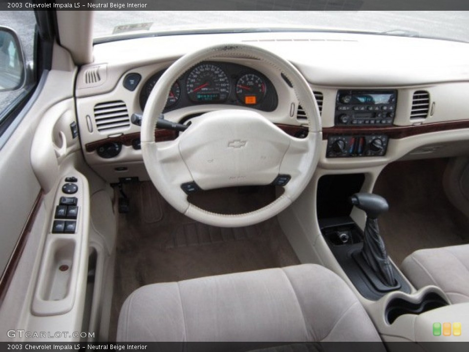 Neutral Beige Interior Dashboard for the 2003 Chevrolet Impala LS #54452361
