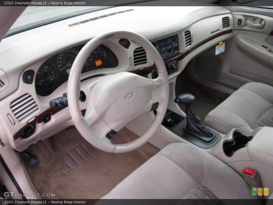 Neutral Beige Interior Prime Interior for the 2003 Chevrolet Impala LS #54452380