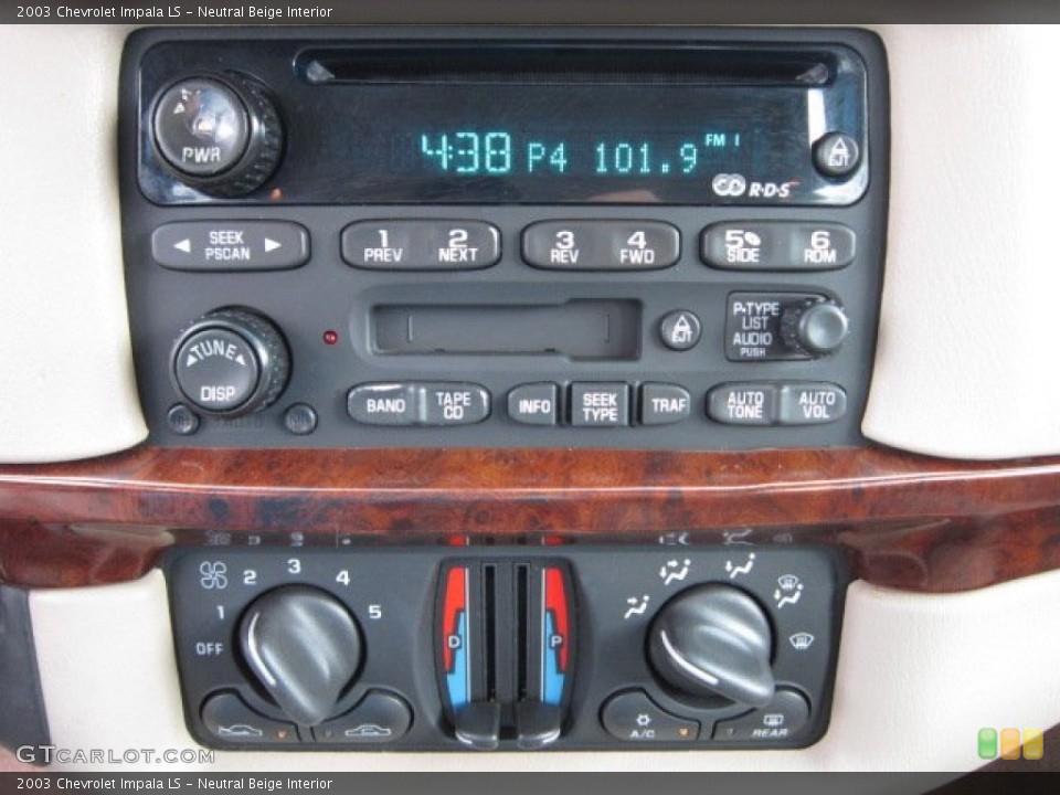 Neutral Beige Interior Audio System for the 2003 Chevrolet Impala LS #54452406