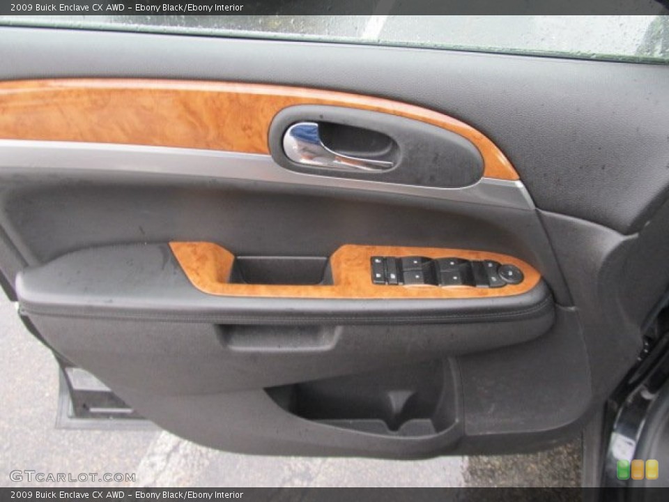 Ebony Black/Ebony Interior Door Panel for the 2009 Buick Enclave CX AWD #54453630