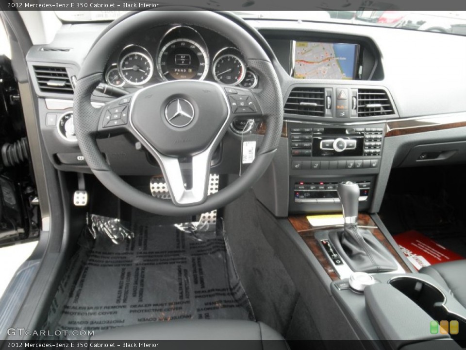 Black Interior Dashboard for the 2012 Mercedes-Benz E 350 Cabriolet #54453741