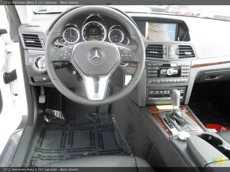 Black Interior Dashboard for the 2012 Mercedes-Benz E 350 Cabriolet #54453830
