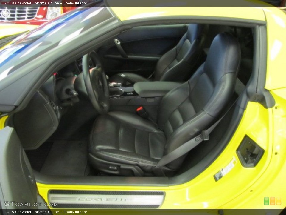 Ebony Interior Photo for the 2008 Chevrolet Corvette Coupe #54454110