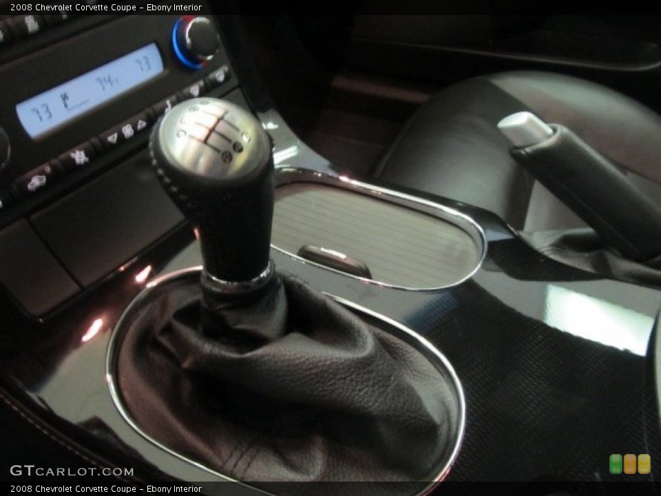 Ebony Interior Transmission for the 2008 Chevrolet Corvette Coupe #54454131