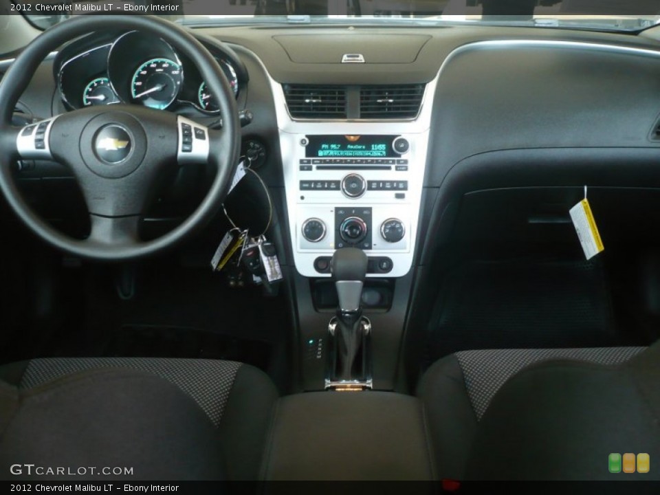 Ebony Interior Dashboard for the 2012 Chevrolet Malibu LT #54454395