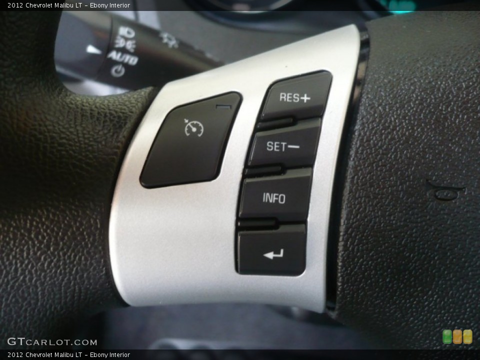 Ebony Interior Controls for the 2012 Chevrolet Malibu LT #54454455