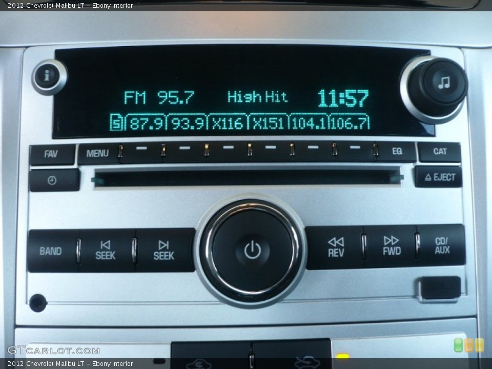 Ebony Interior Audio System for the 2012 Chevrolet Malibu LT #54454471