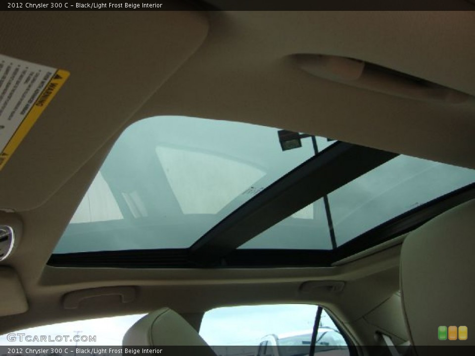 Black/Light Frost Beige Interior Sunroof for the 2012 Chrysler 300 C #54455619