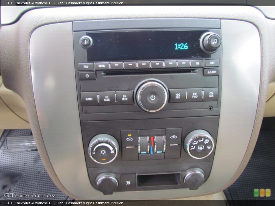 Dark Cashmere/Light Cashmere Interior Audio System for the 2010 Chevrolet Avalanche LS #54456345