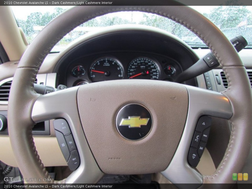 Dark Cashmere/Light Cashmere Interior Steering Wheel for the 2010 Chevrolet Avalanche LS #54456353