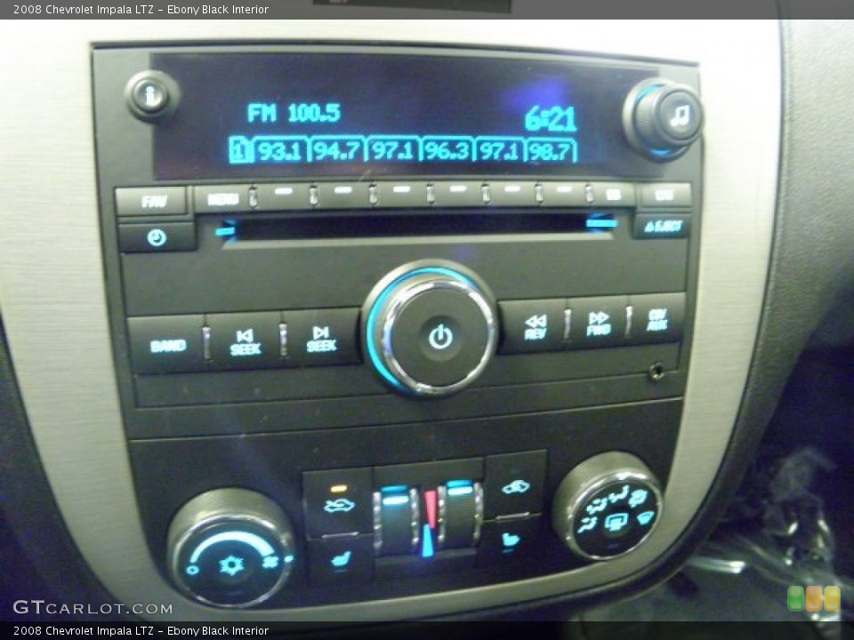 Ebony Black Interior Audio System for the 2008 Chevrolet Impala LTZ #54456584