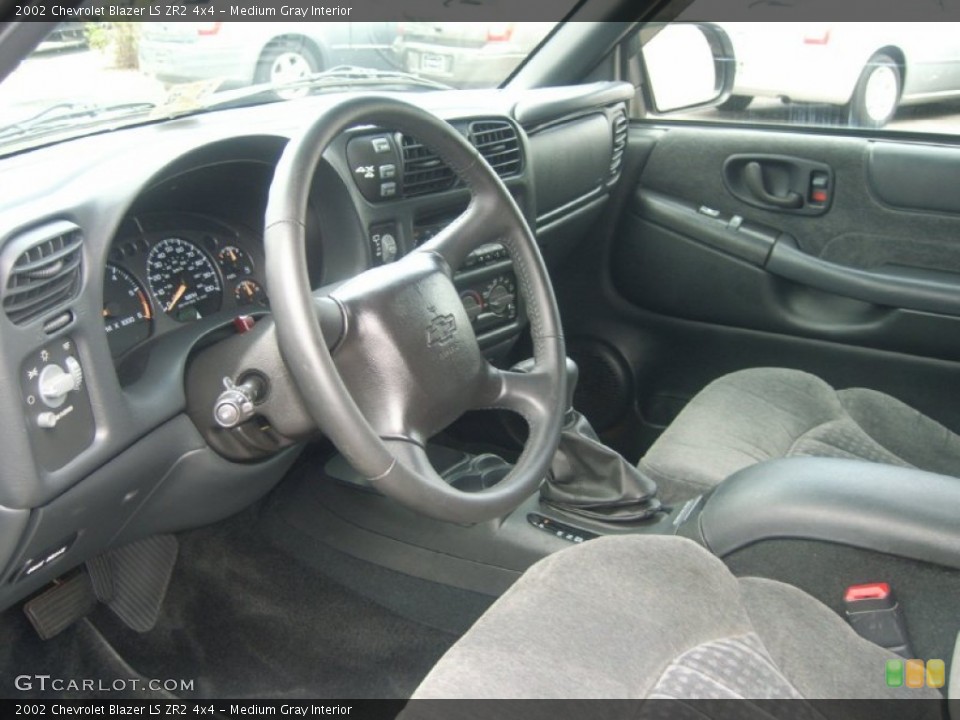 Medium Gray Interior Prime Interior for the 2002 Chevrolet Blazer LS ZR2 4x4 #54458256