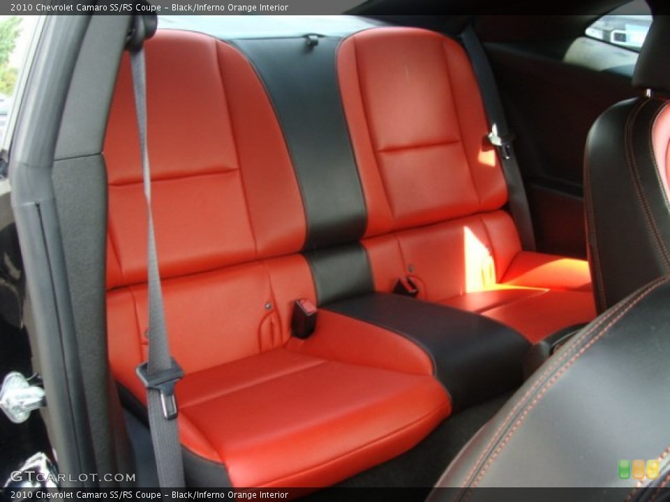 Black/Inferno Orange Interior Photo for the 2010 Chevrolet Camaro SS/RS Coupe #54458262