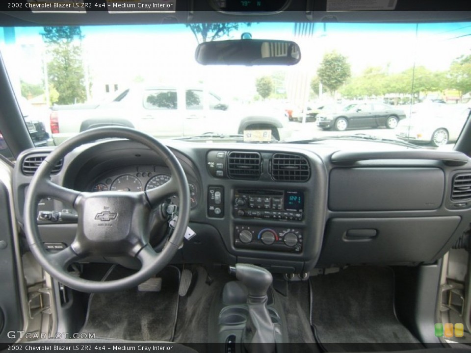 Medium Gray Interior Dashboard for the 2002 Chevrolet Blazer LS ZR2 4x4 #54458301