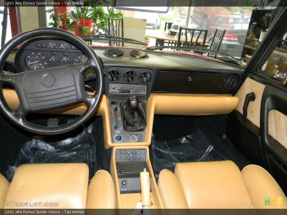 Tan Interior Dashboard for the 1993 Alfa Romeo Spider Veloce #54458853