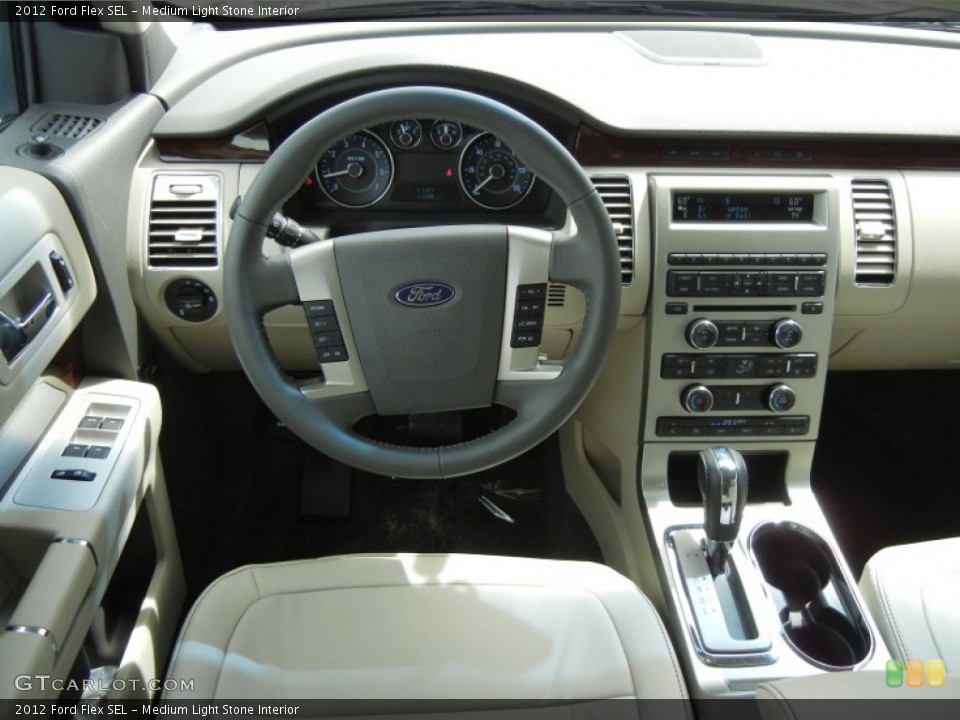 Medium Light Stone Interior Dashboard for the 2012 Ford Flex SEL #54460209
