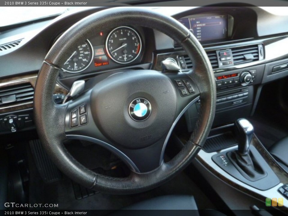 Black Interior Steering Wheel for the 2010 BMW 3 Series 335i Coupe #54461241