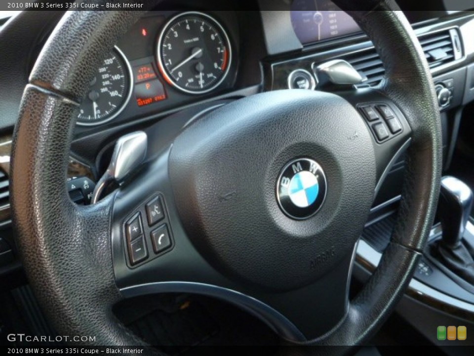 Black Interior Steering Wheel for the 2010 BMW 3 Series 335i Coupe #54461322