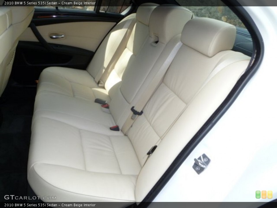 Cream Beige Interior Photo for the 2010 BMW 5 Series 535i Sedan #54461604