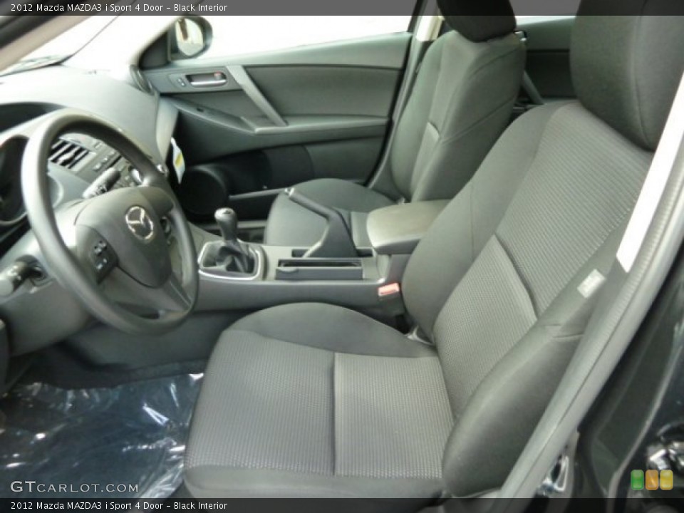 Black Interior Photo for the 2012 Mazda MAZDA3 i Sport 4 Door #54462459