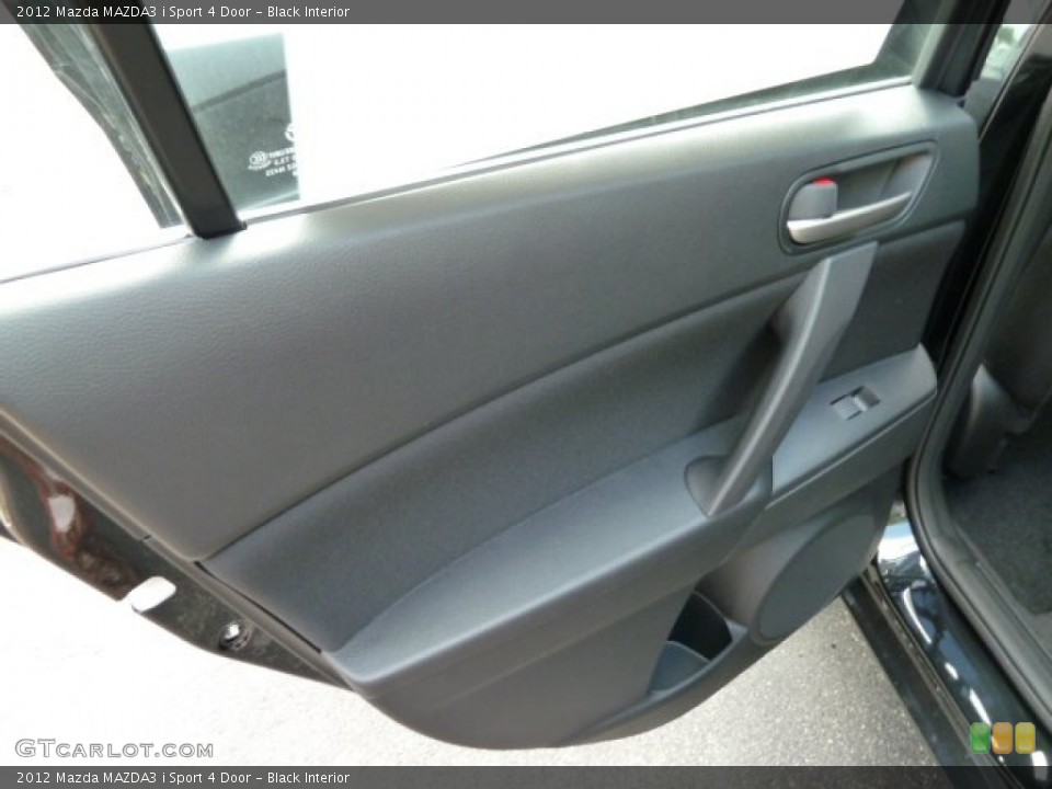 Black Interior Door Panel for the 2012 Mazda MAZDA3 i Sport 4 Door #54462480