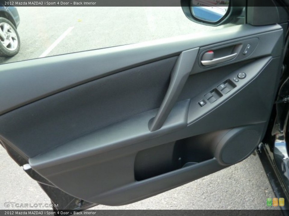Black Interior Door Panel for the 2012 Mazda MAZDA3 i Sport 4 Door #54462489