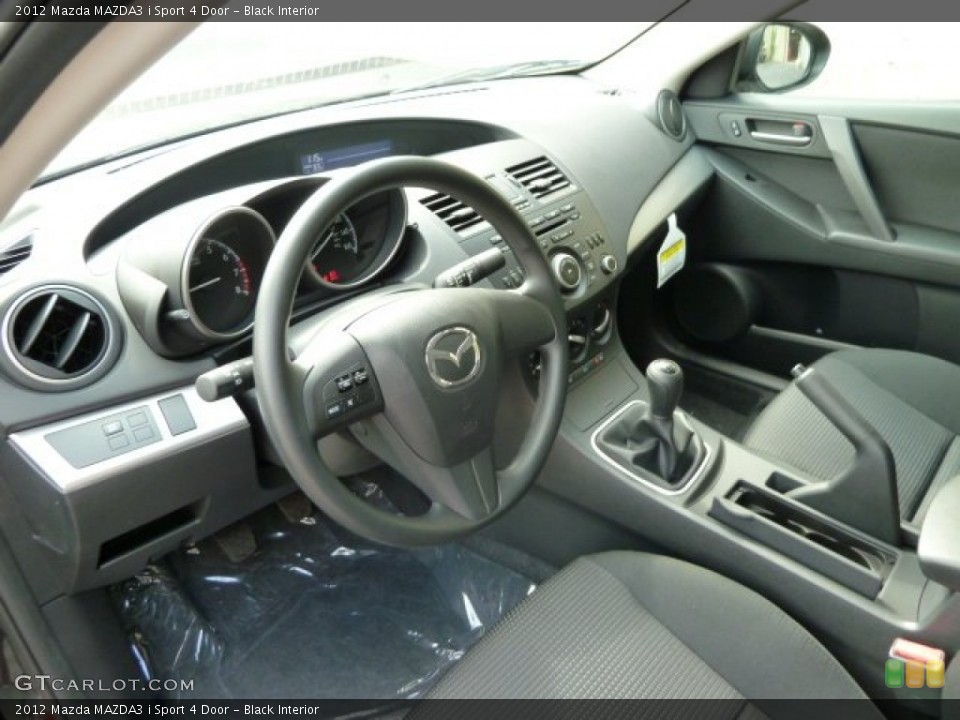 Black Interior Photo for the 2012 Mazda MAZDA3 i Sport 4 Door #54462499