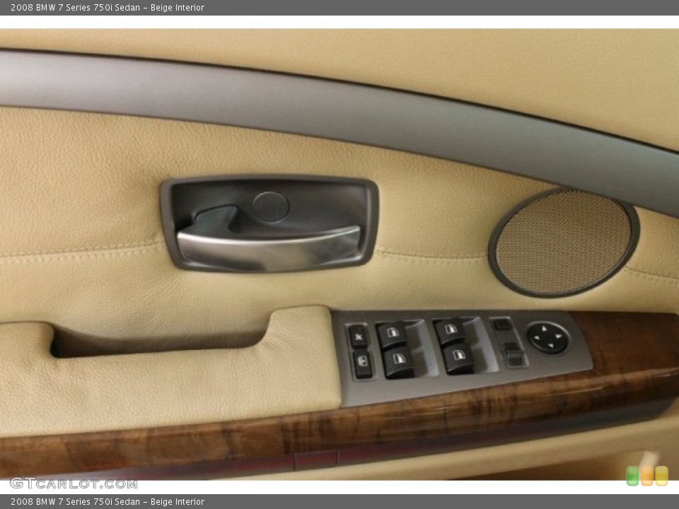 Beige Interior Controls for the 2008 BMW 7 Series 750i Sedan #54463293