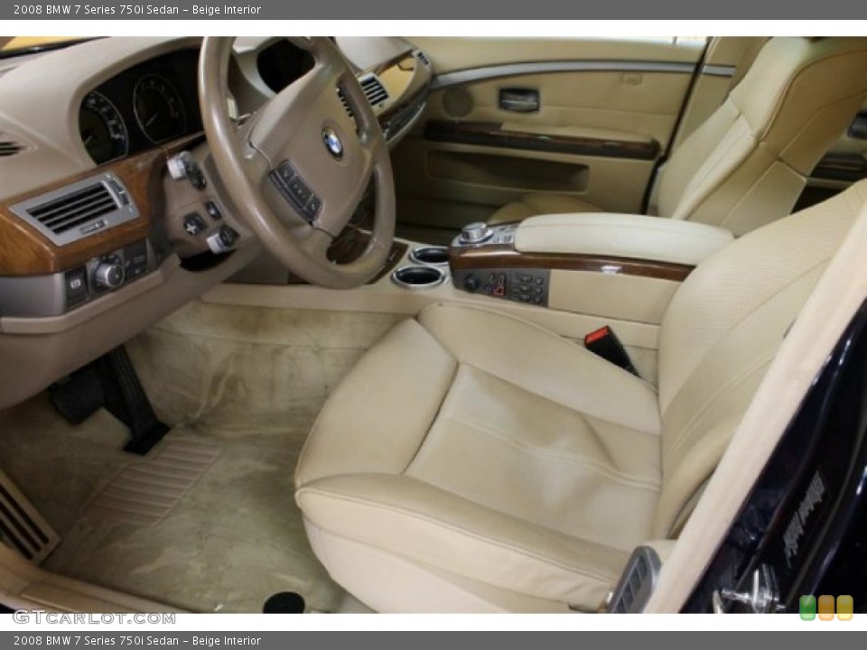Beige Interior Photo for the 2008 BMW 7 Series 750i Sedan #54463302