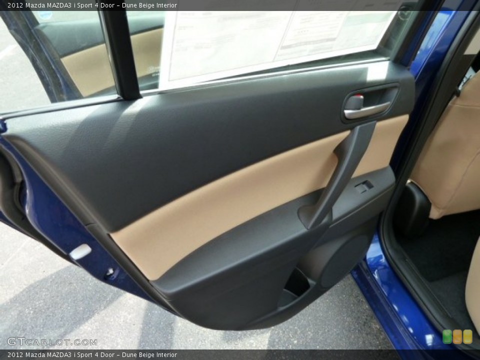 Dune Beige Interior Door Panel for the 2012 Mazda MAZDA3 i Sport 4 Door #54463323