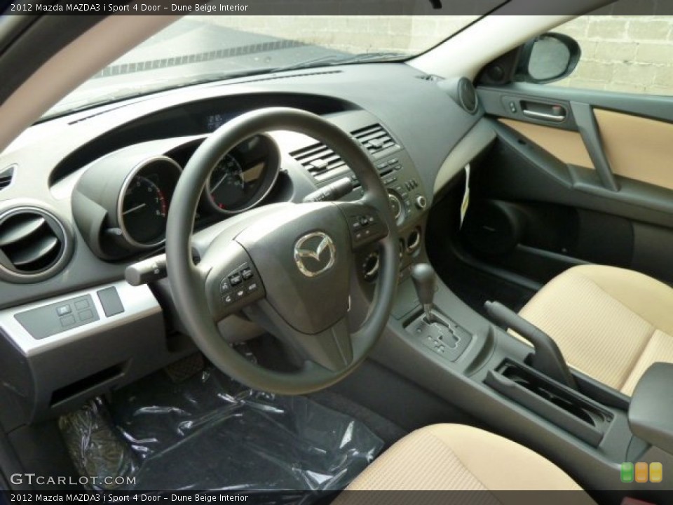Dune Beige Interior Photo for the 2012 Mazda MAZDA3 i Sport 4 Door #54463347