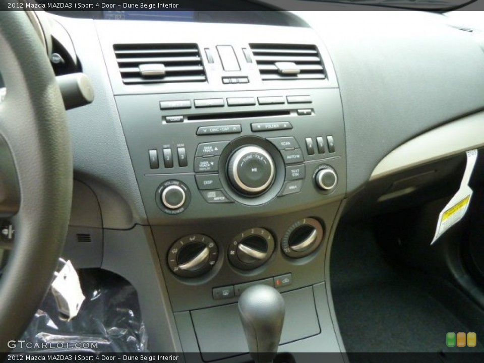 Dune Beige Interior Controls for the 2012 Mazda MAZDA3 i Sport 4 Door #54463374