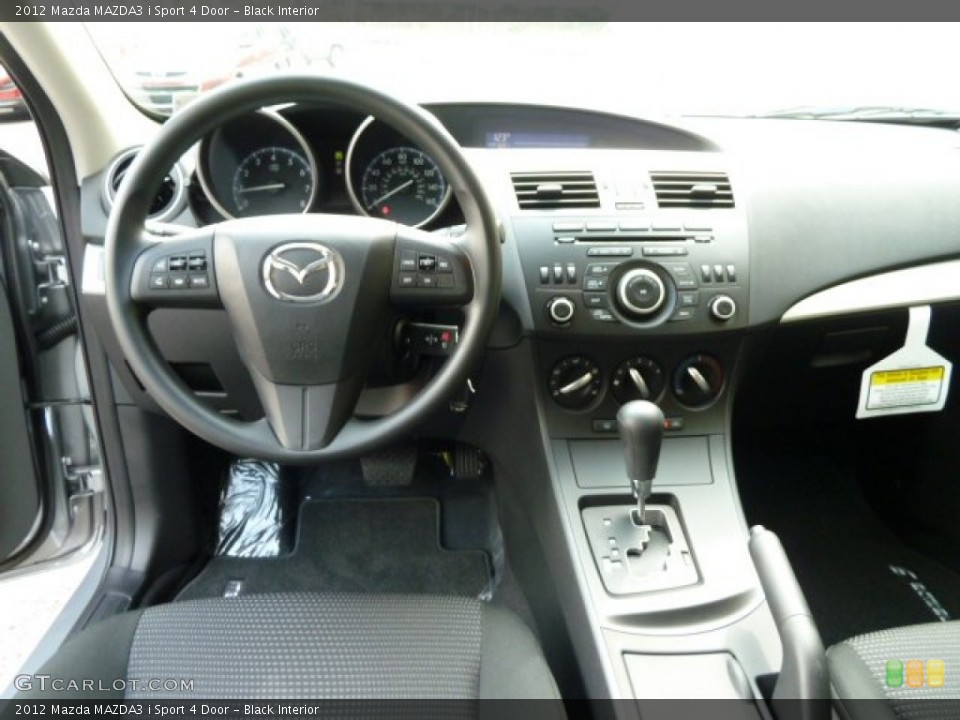 Black Interior Dashboard for the 2012 Mazda MAZDA3 i Sport 4 Door #54463695