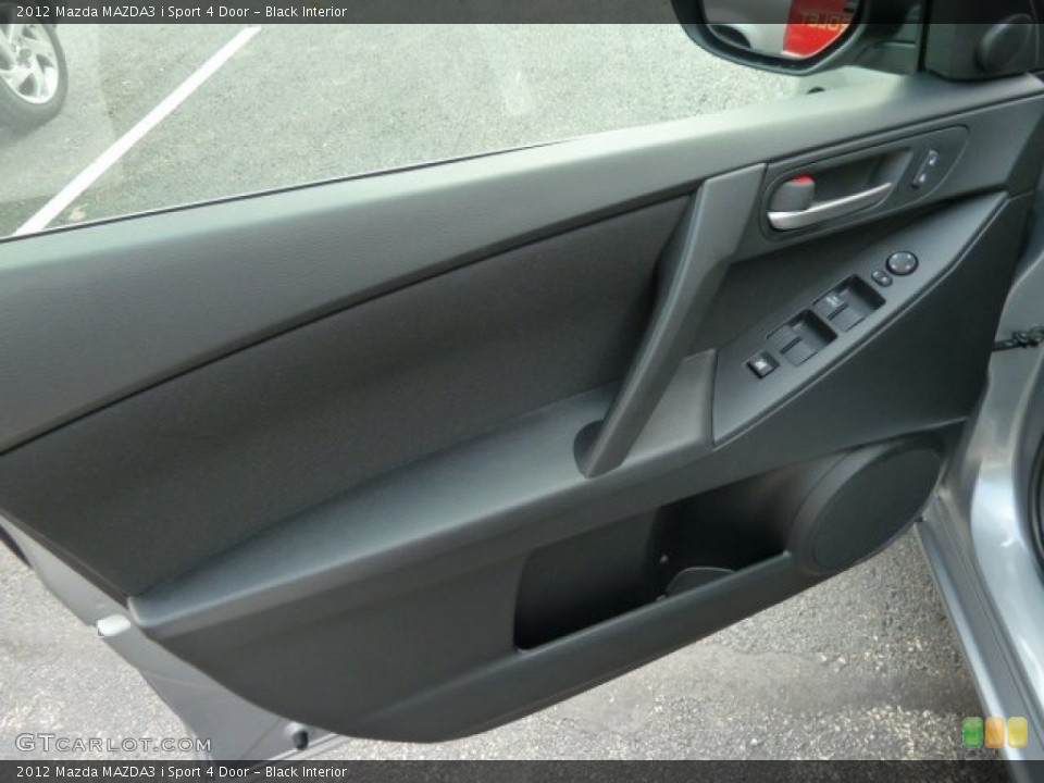 Black Interior Door Panel for the 2012 Mazda MAZDA3 i Sport 4 Door #54463710