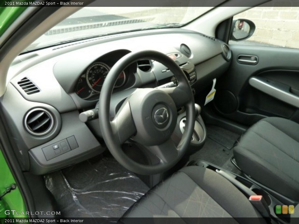 Black 2011 Mazda MAZDA2 Interiors