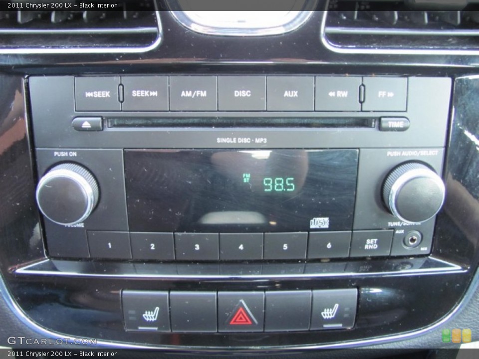 Black Interior Audio System for the 2011 Chrysler 200 LX #54465234