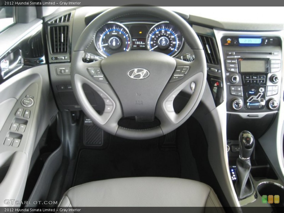 Gray Interior Steering Wheel for the 2012 Hyundai Sonata Limited #54465330