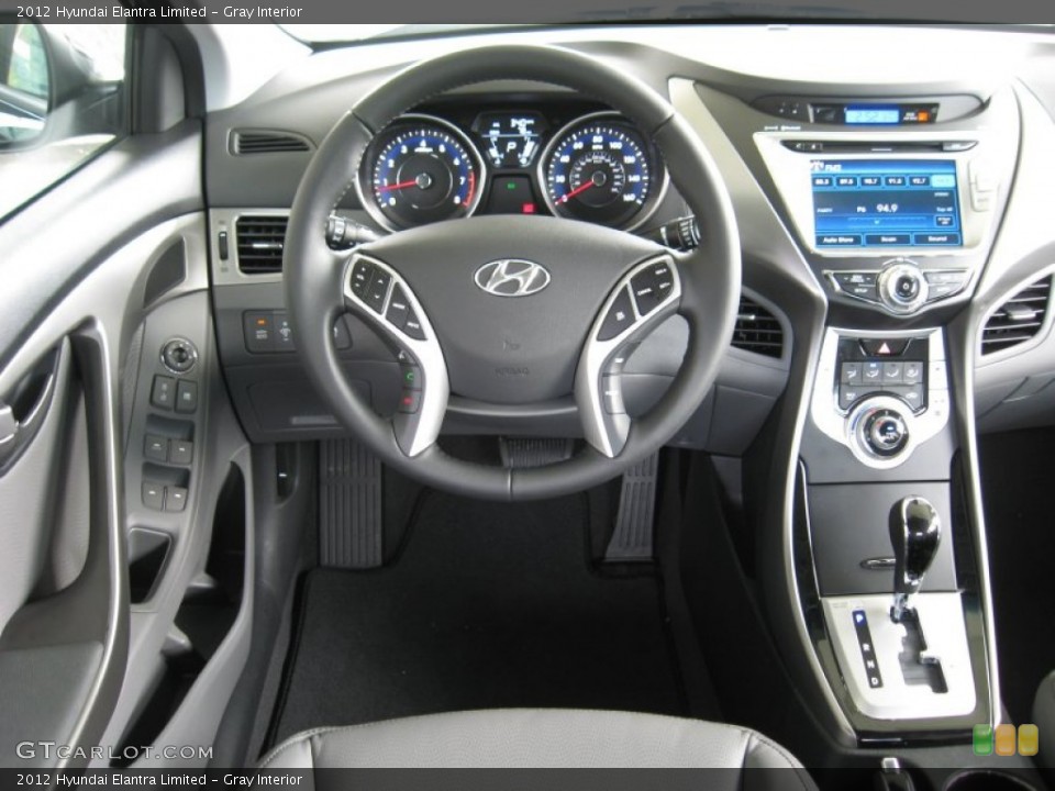 Gray Interior Dashboard for the 2012 Hyundai Elantra Limited #54465597