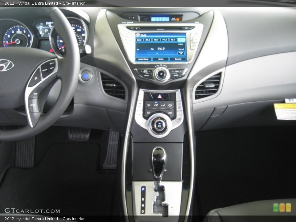 Gray Interior Controls for the 2012 Hyundai Elantra Limited #54465606