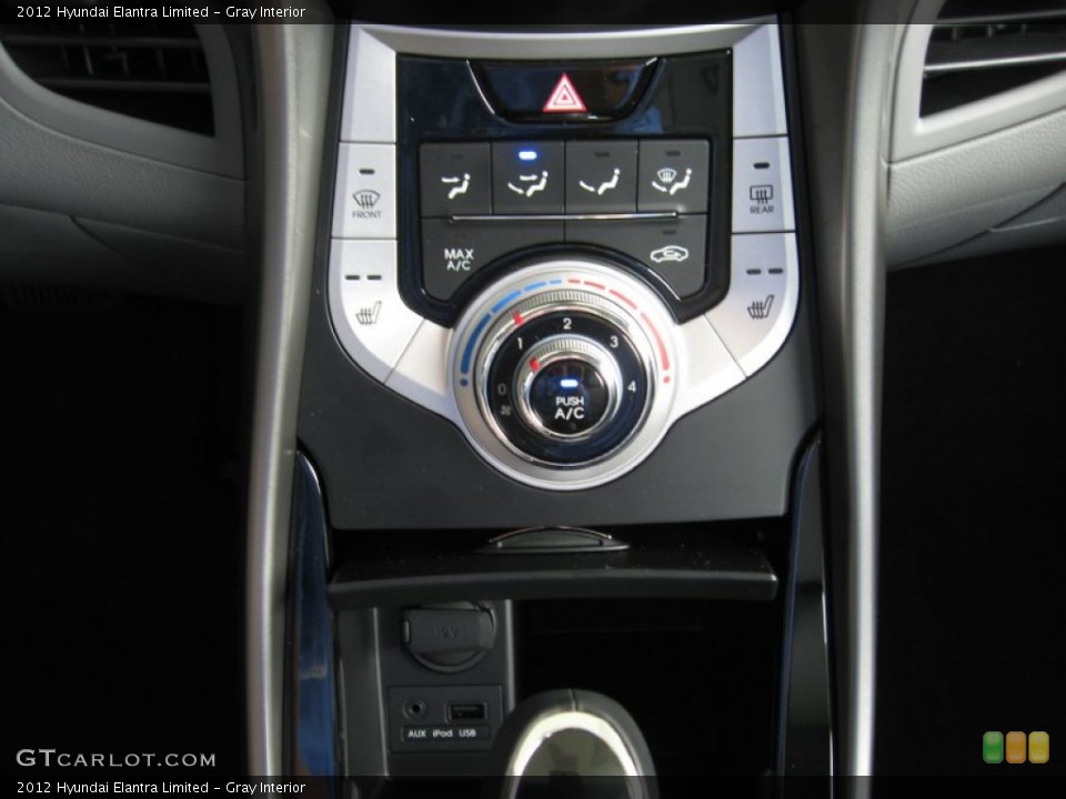 Gray Interior Controls for the 2012 Hyundai Elantra Limited #54465630