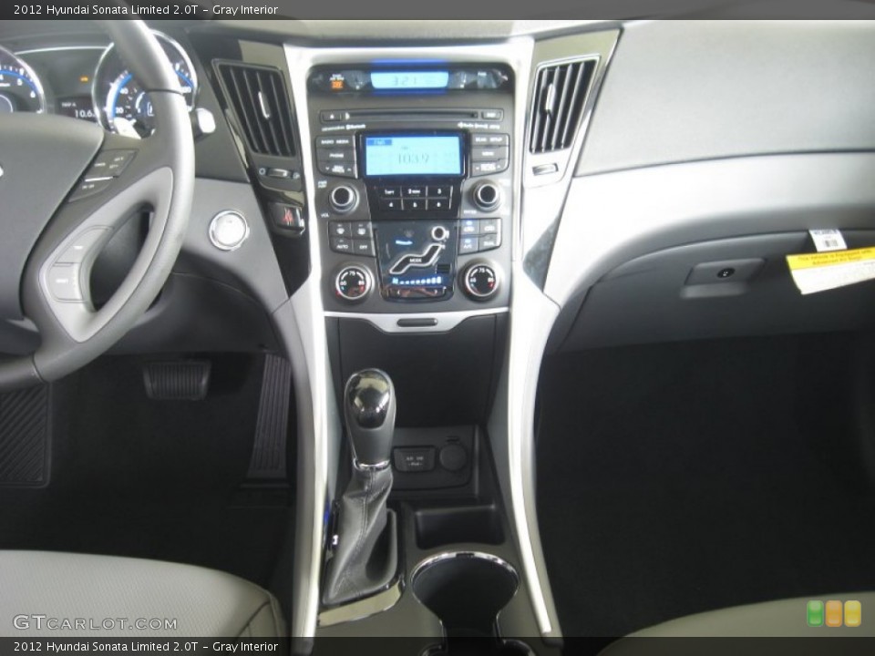 Gray Interior Controls for the 2012 Hyundai Sonata Limited 2.0T #54466125