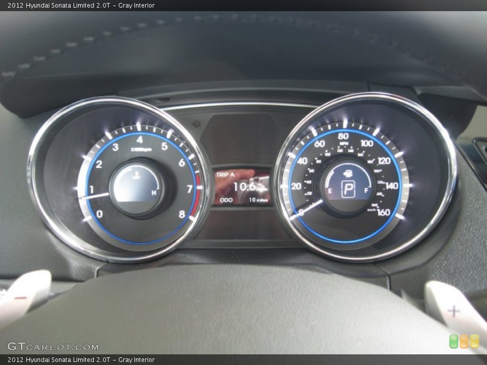 Gray Interior Gauges for the 2012 Hyundai Sonata Limited 2.0T #54466168