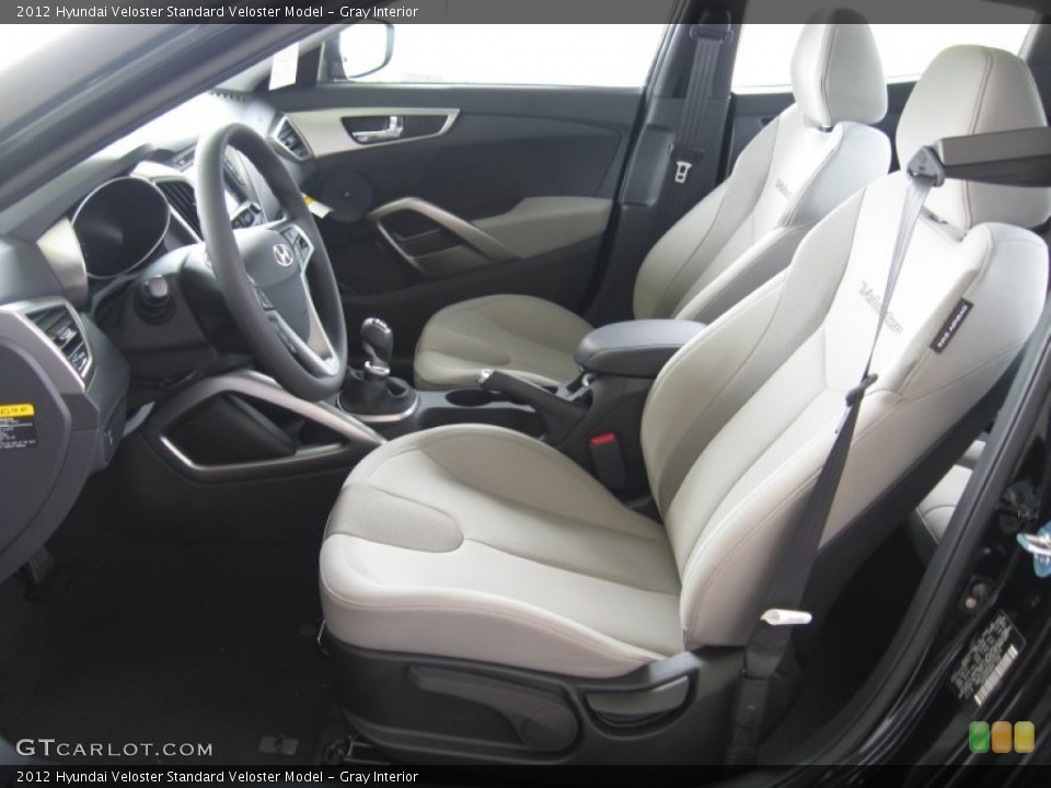 Gray Interior Photo for the 2012 Hyundai Veloster  #54466557