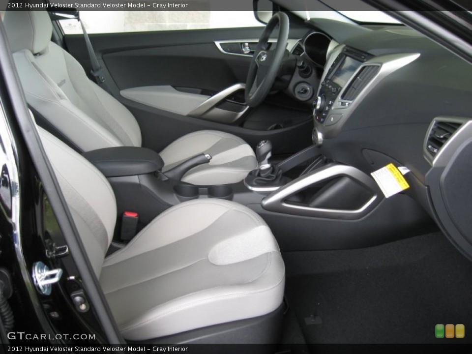 Gray Interior Photo for the 2012 Hyundai Veloster  #54466611