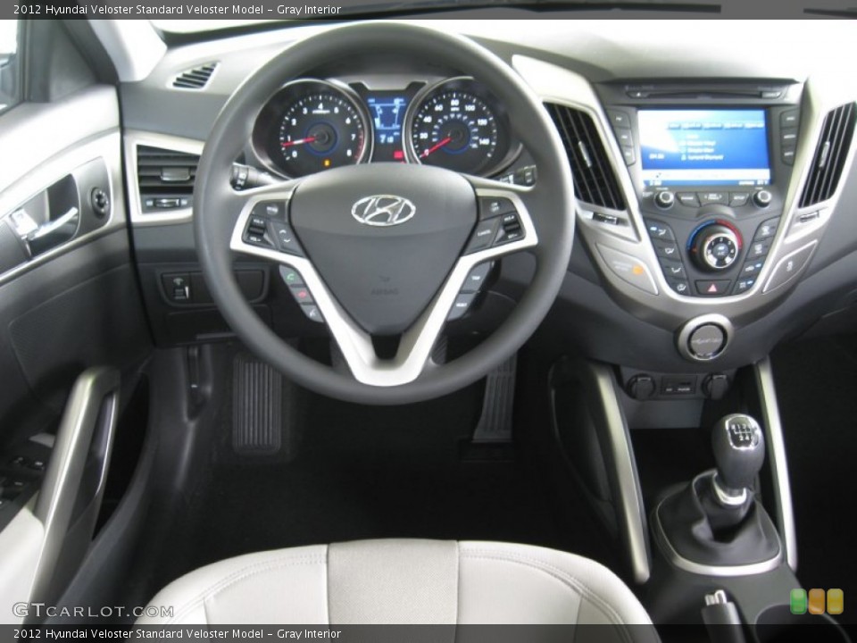 Gray Interior Dashboard for the 2012 Hyundai Veloster  #54466635