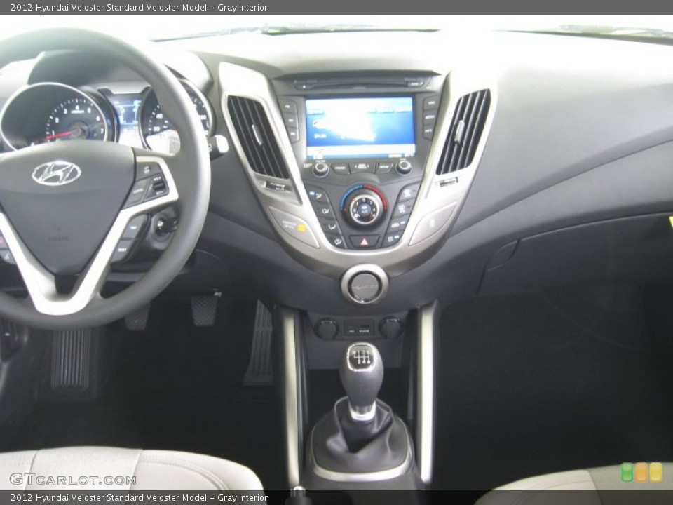 Gray Interior Dashboard for the 2012 Hyundai Veloster  #54466644