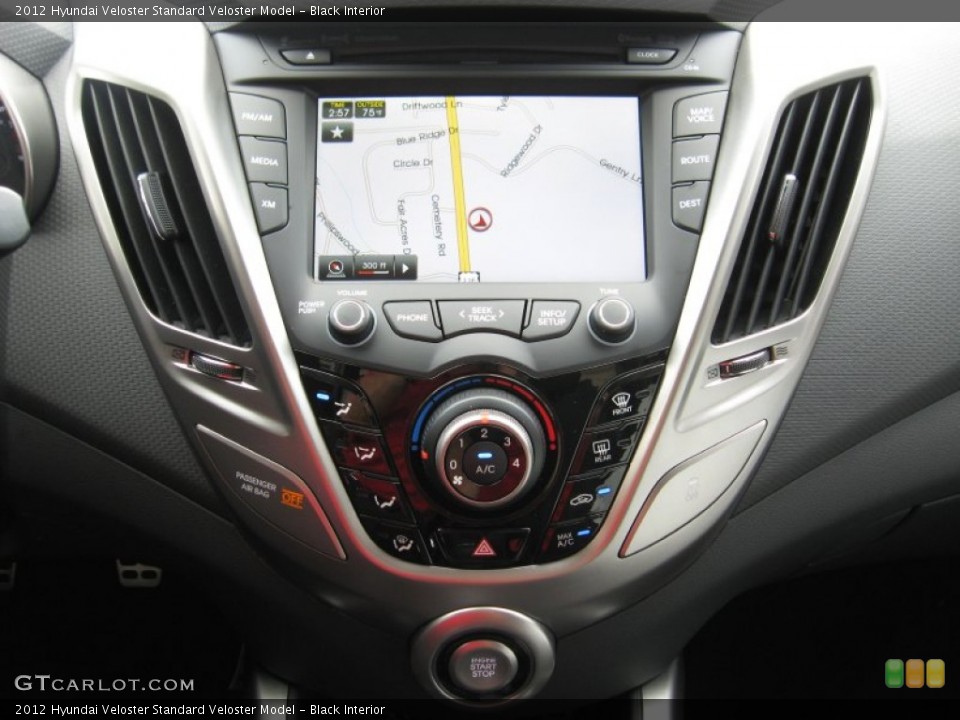Black Interior Navigation for the 2012 Hyundai Veloster  #54466902