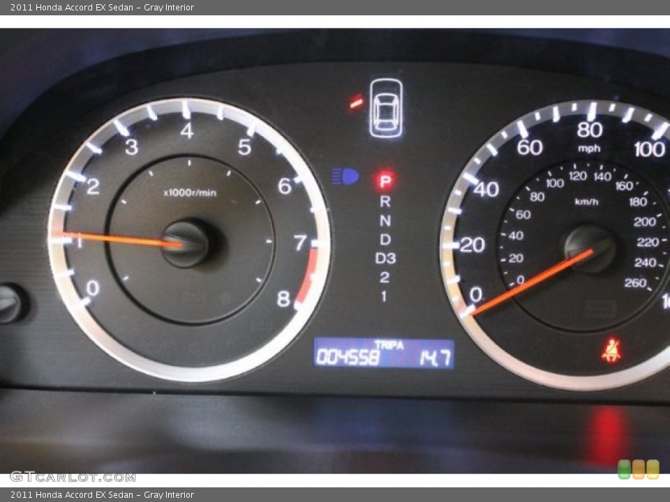 Gray Interior Gauges for the 2011 Honda Accord EX Sedan #54470340